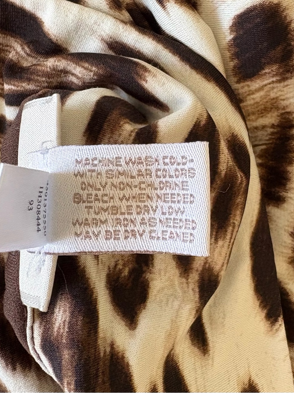 Chico’s Ainsley Leopard Print Dress Fall Knee Length Popover XL / 16 - Picture 6 of 6